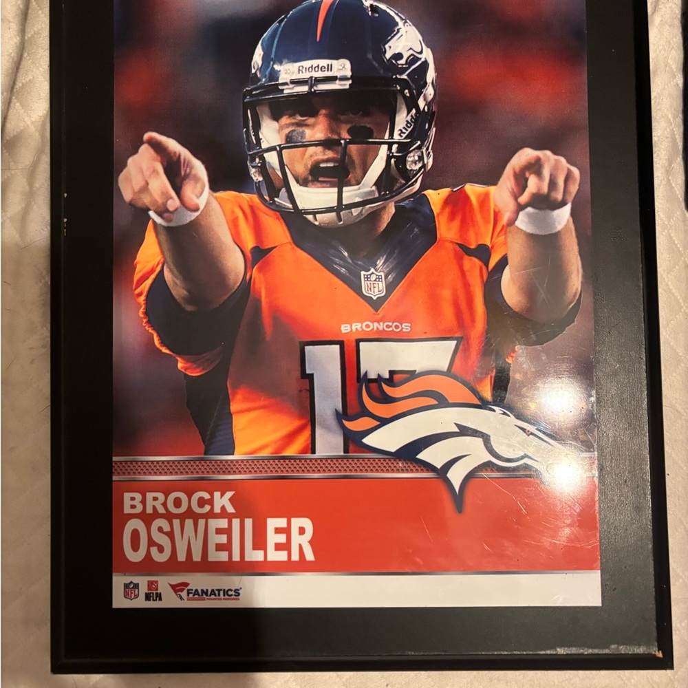 Fanatics Authentic Sticker Sheet with NFL Hologram Orange, Blue, Silver see pics
